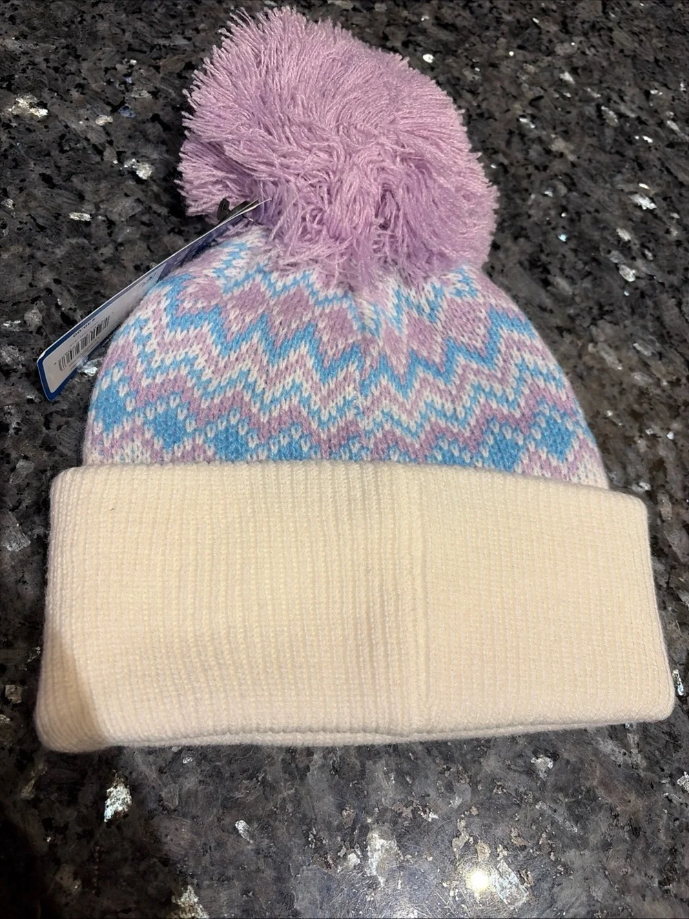 ‘47 NFL New York Jets Youth Girls Beanie Toboggan Winter Hat Cap Purple NWT